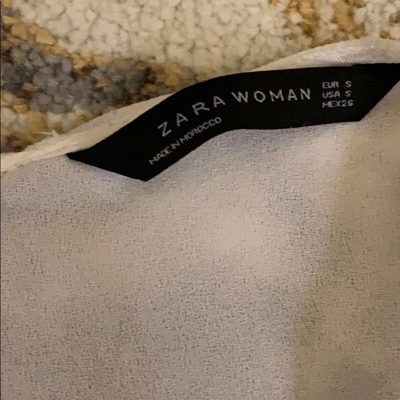 Zara Color Block Feminine Sleeveless Blouse - Picture 6 of 7